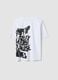 Boys&rsquo; white 100% cotton oversized T-shirt with print_4