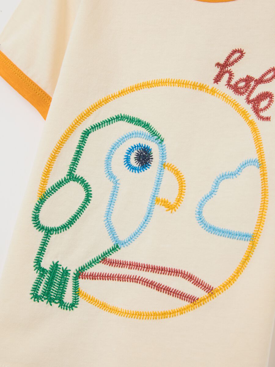 Fagottino Short Sleeve T-shirt with Colourful Print_2
