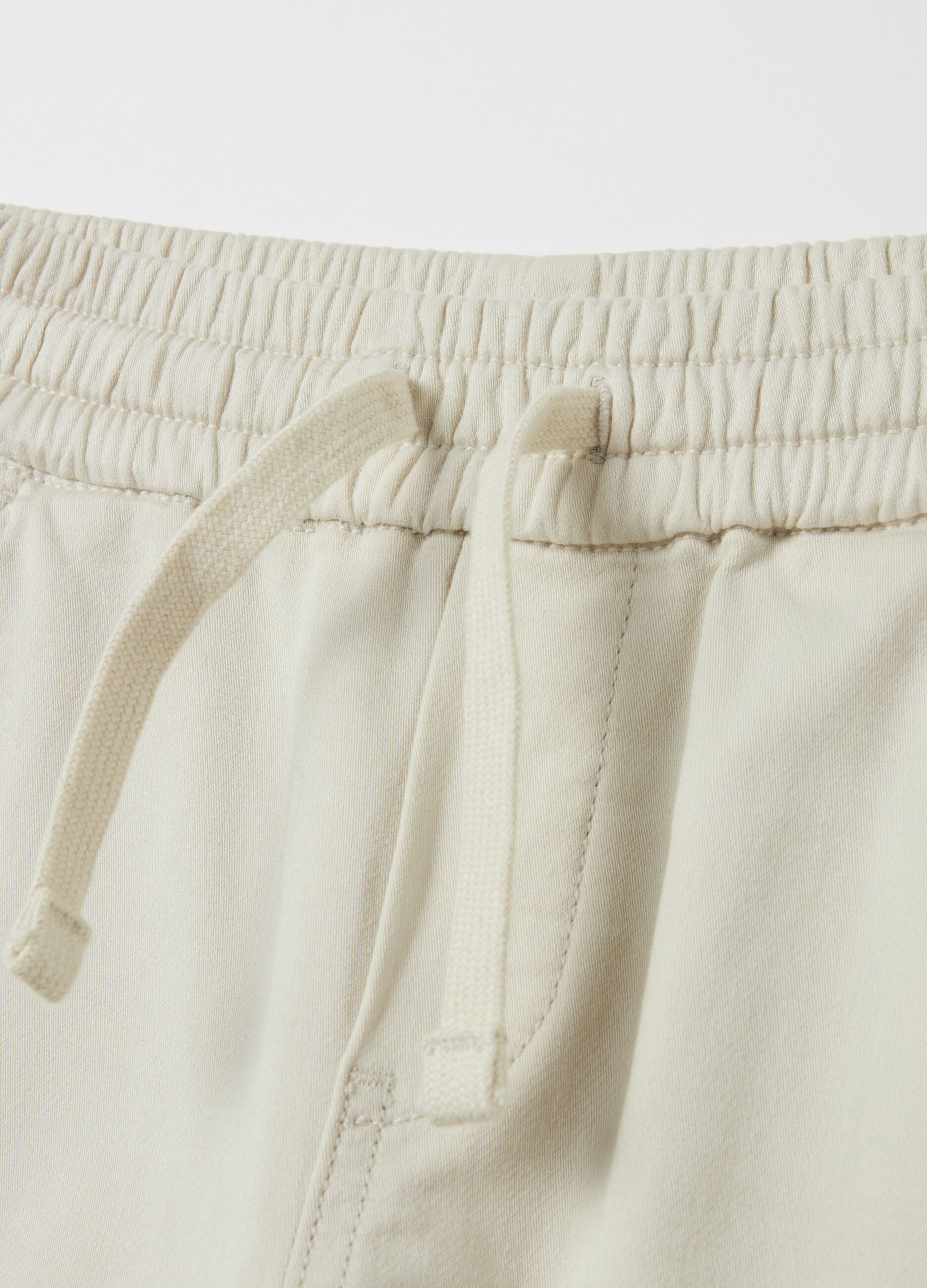 Cargo joggers with drawstring