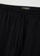 Black cotton blend joggers, regular fit_5