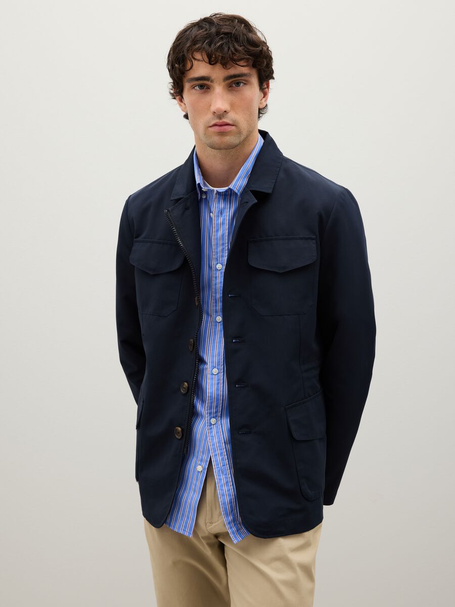 Blue Jacket in Regular Fit_0
