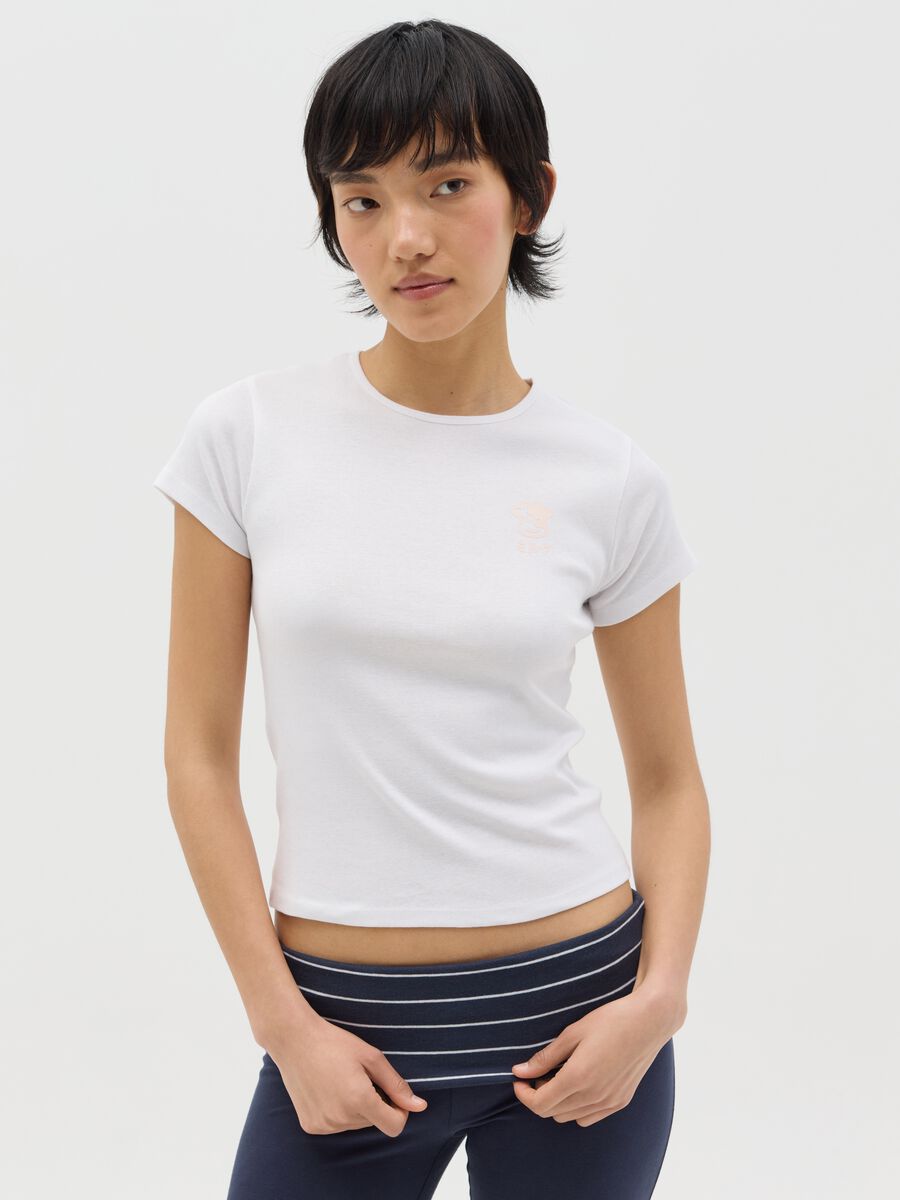 Slim-fit T-shirt in cotton_0
