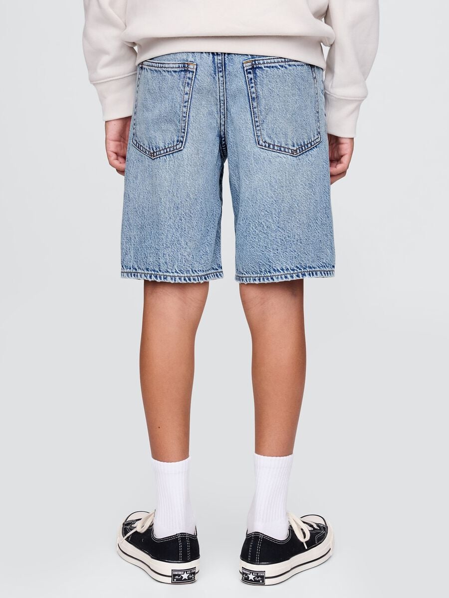 Denim shorts in a cotton and lyocell blend_2