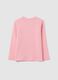 Girls' pure cotton pink regular fit top with print_1