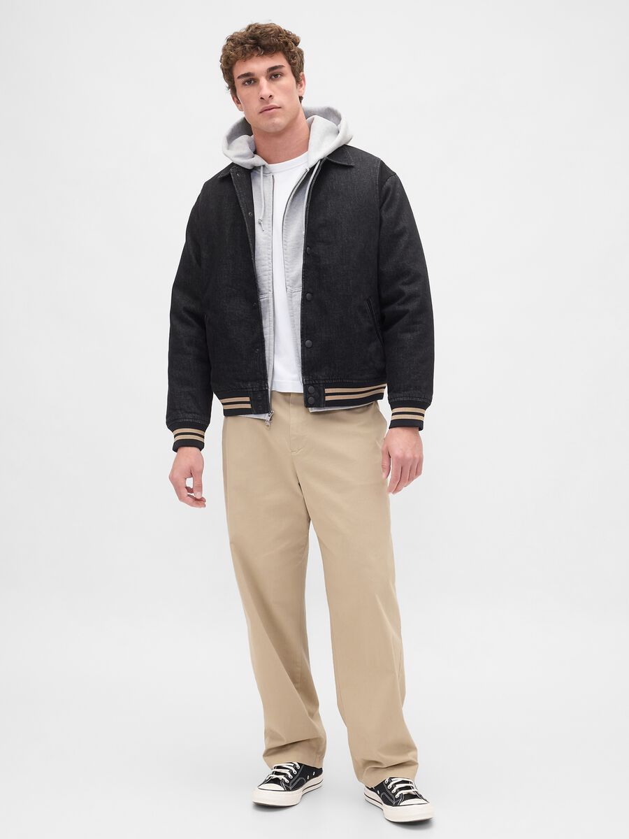 Men's Black Cotton Jacket_2