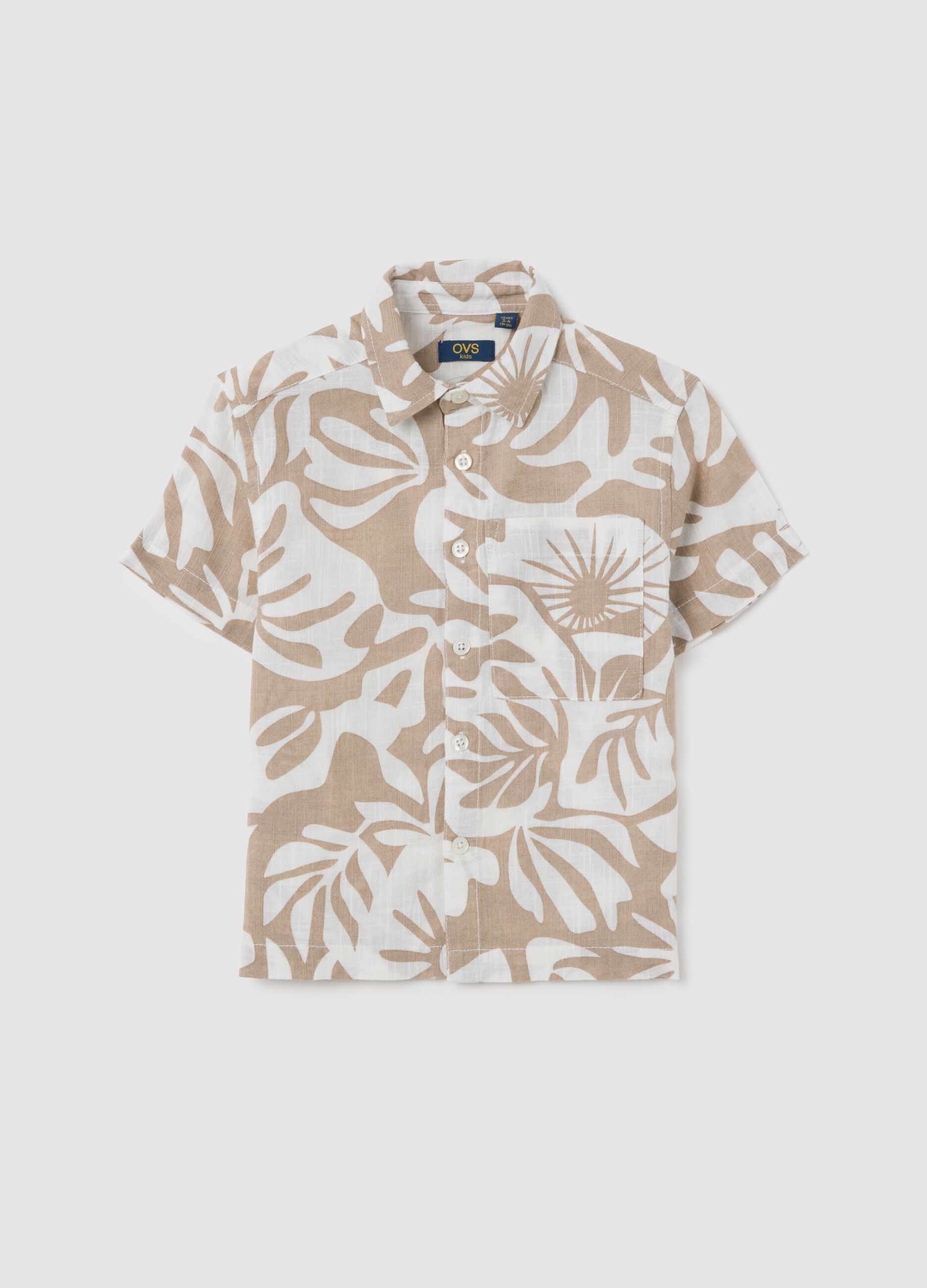 Boys' multicolour pure cotton shirt regular fit