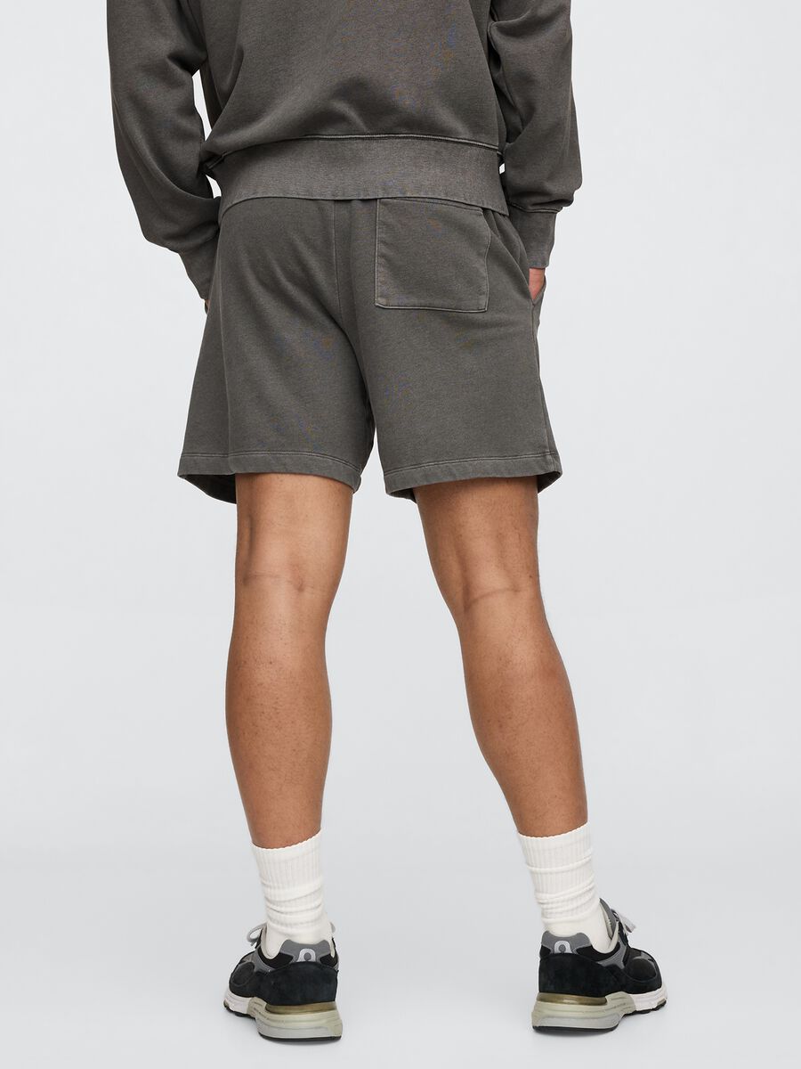 Grey Gap Cotton Blend Shorts_2