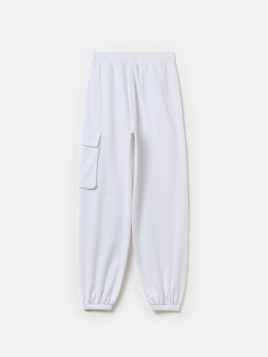 Cargo Sweatpants White_7