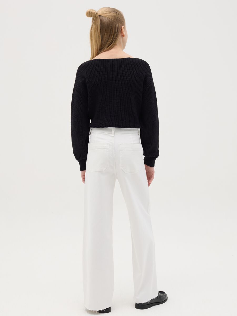 Pantaloni a gamba larga con tasche _3