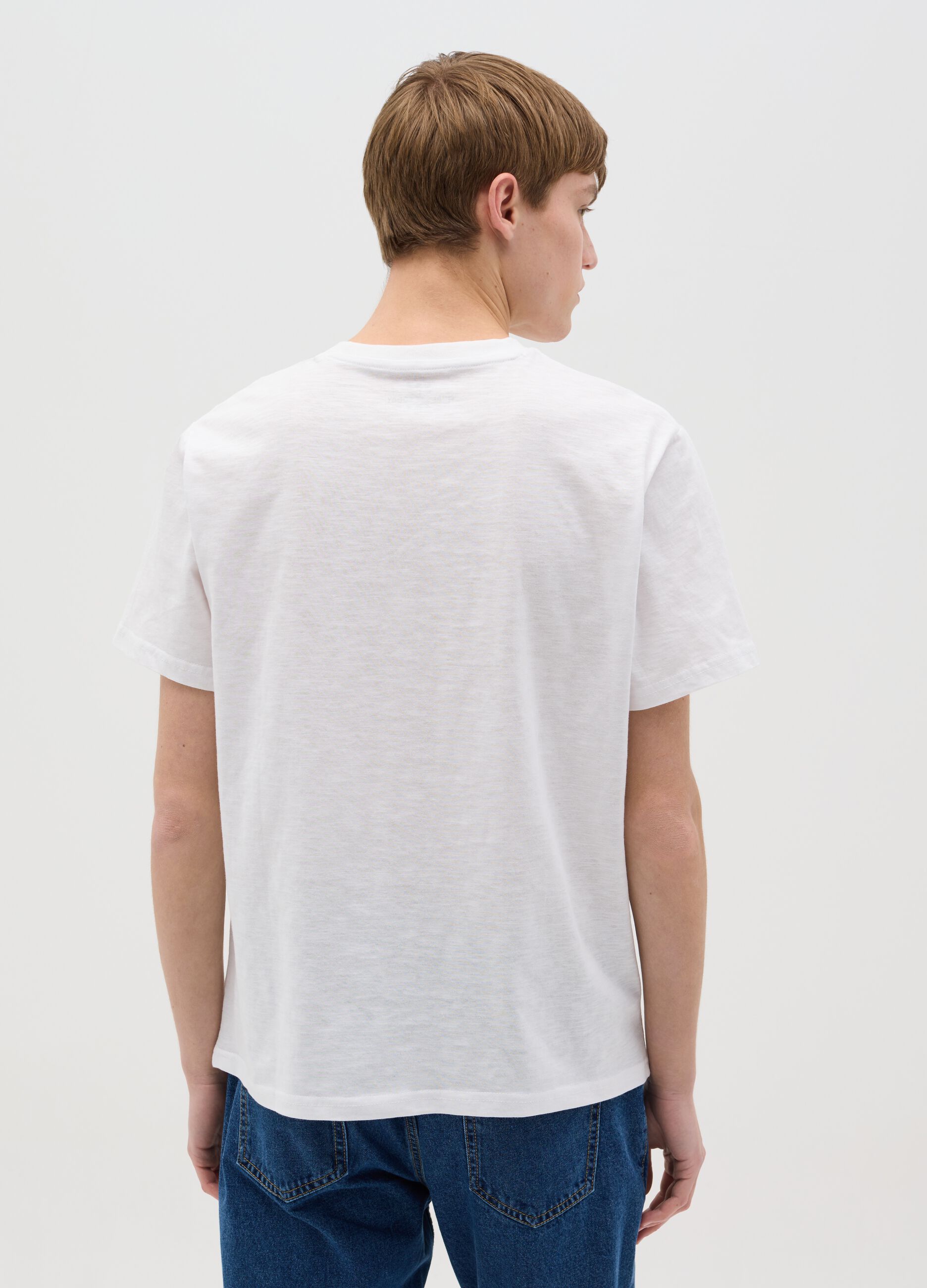 Cotton T-shirt with "San Francisco Darts Club" print