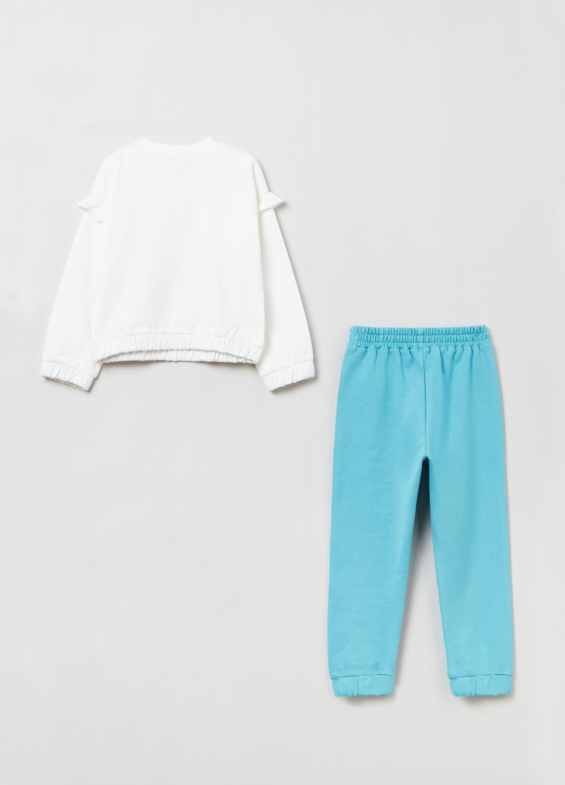 Jogging set in felpa con stampa_1