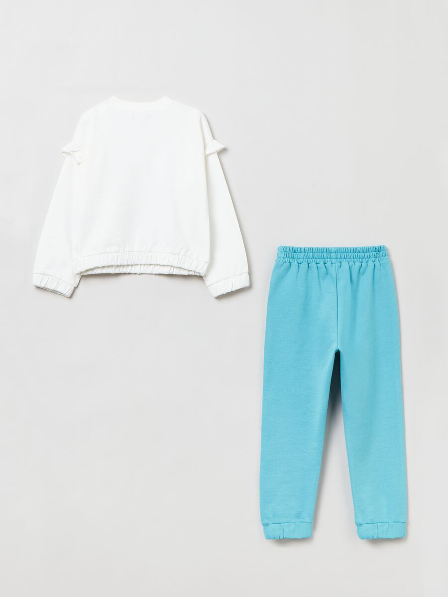 Jogging set in felpa con stampa_1