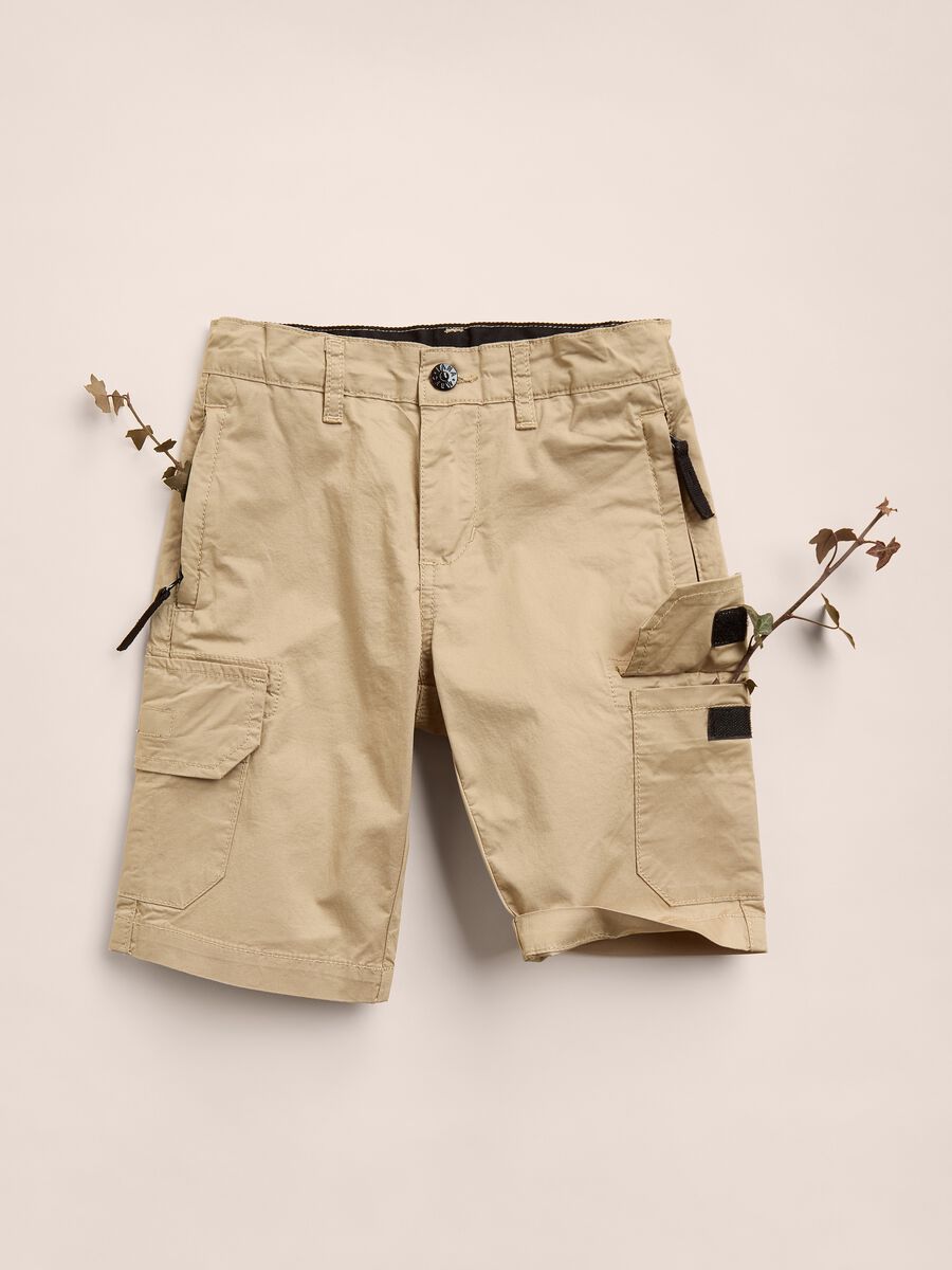 IANA stretch cotton shorts with pockets_0