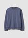 Grey crew-neck cotton-blend sweatshirt, regular fit_4