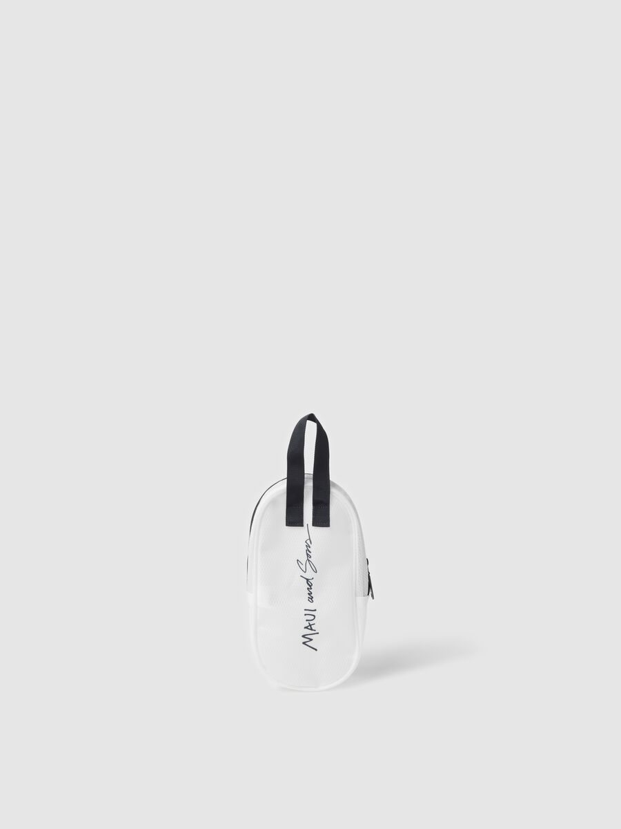 White Maui Cooler Bag with Shark Print_1