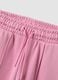 Pink cotton-blend crew-neck tracksuit with Stitch print for girls_3