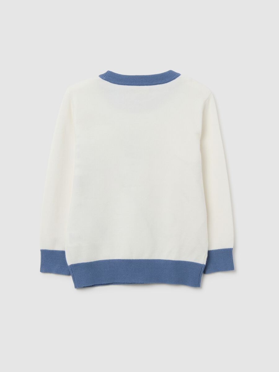 Multicolour children's regular fit jumper with prints_1