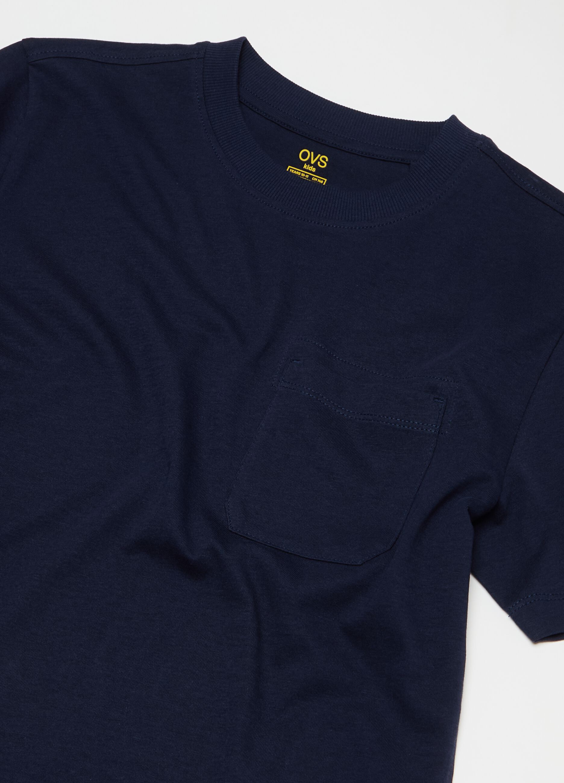 Slub jersey T-shirt with pocket