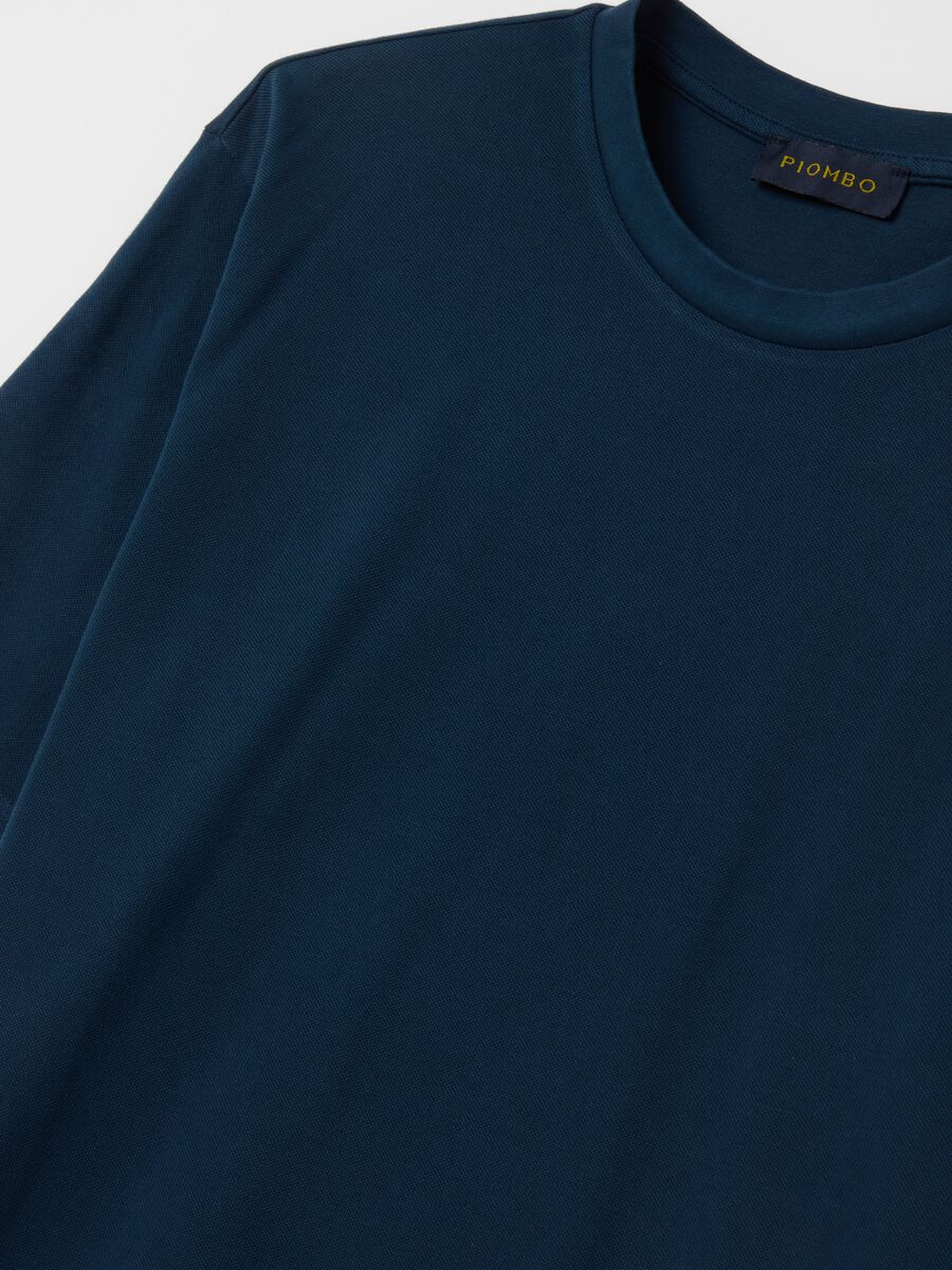 Solid colour cotton T-shirt_5