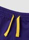 Completo viola in puro cotone con top e shorts per bimbo regular fit_2