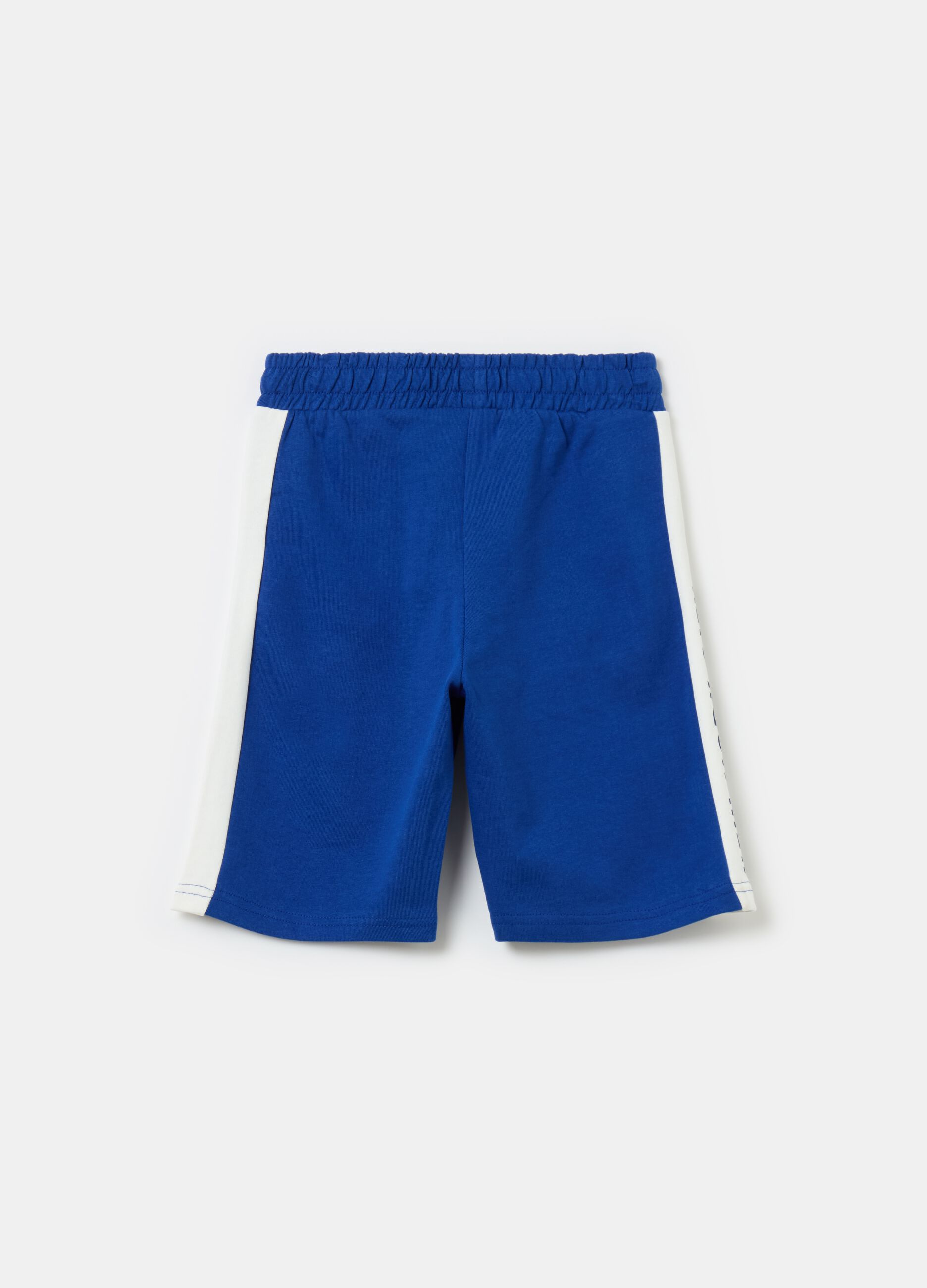 Cotton shorts with logo print