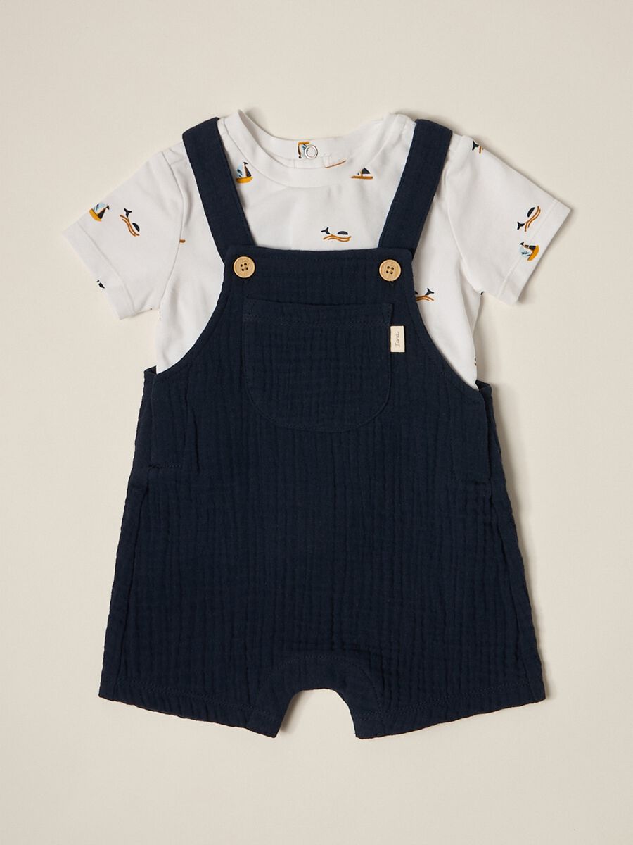 IANA newborn boy set in stretch cotton_0