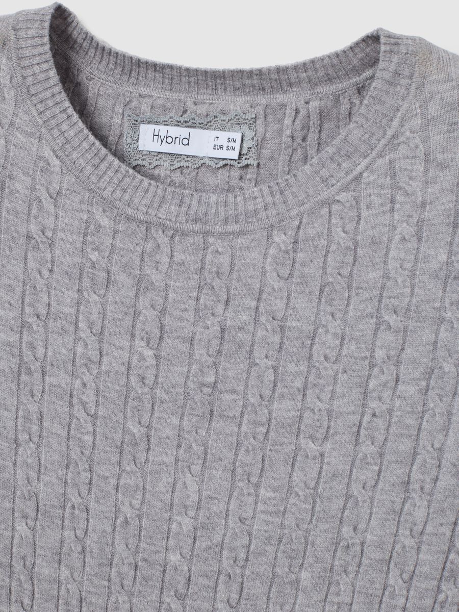 Grey Interwoven Regular Fit Jumper_5