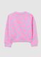 Girls' Multicolour Cotton Blend Sweatshirt, Regular Fit Crew Neck_1