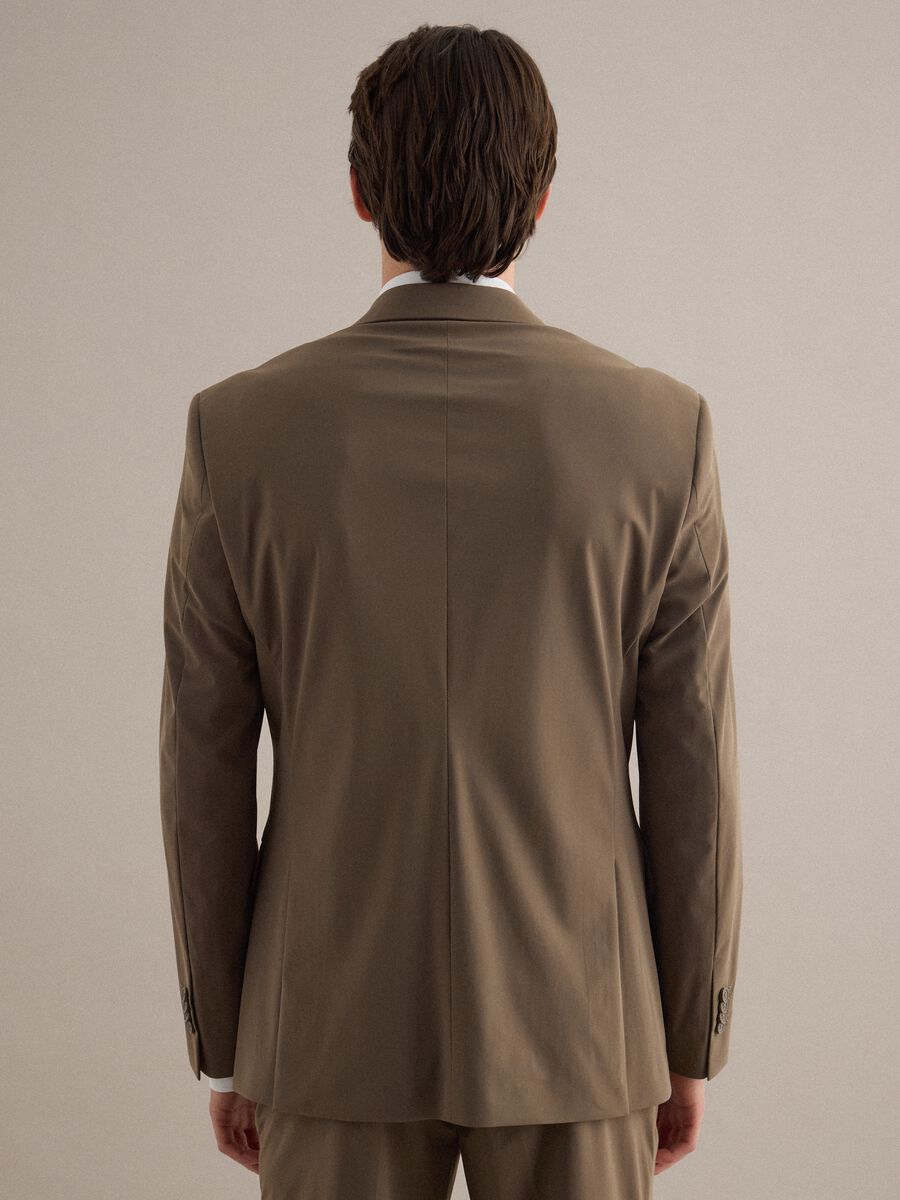 Brown Slim Fit Blazer_3
