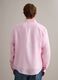 Pink pure linen shirt with button-down collar, regular fit_3