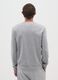 Regular fit grey cotton blend sweatshirt_2