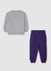 Grey and Purple Children's Jogging Set_1