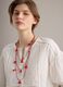 Camicia bianca in puro cotone regular fit con inserti traforati_3