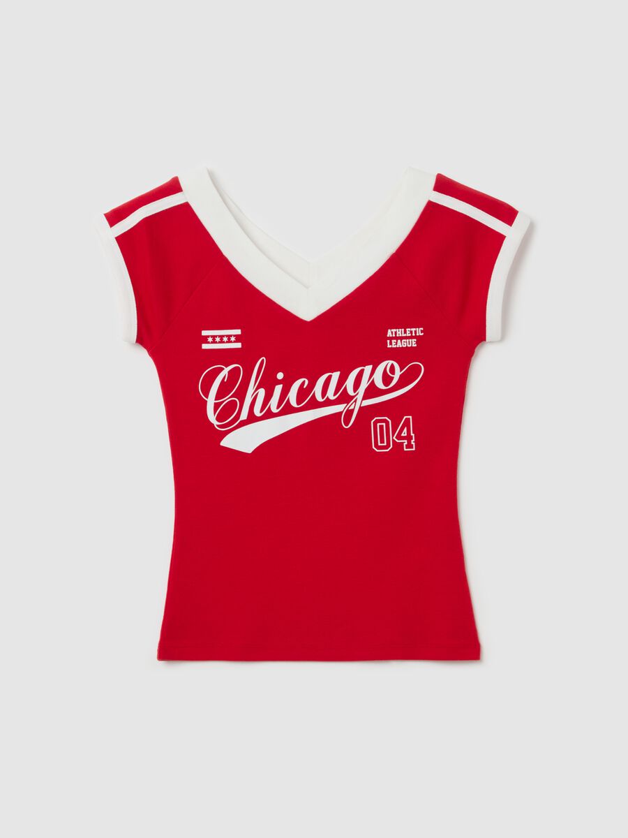 T-shirt with side bands_4