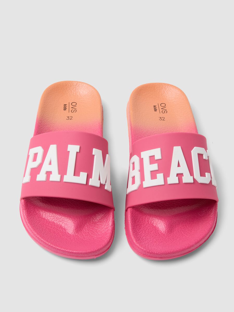 Pink beach sliders with strap_1