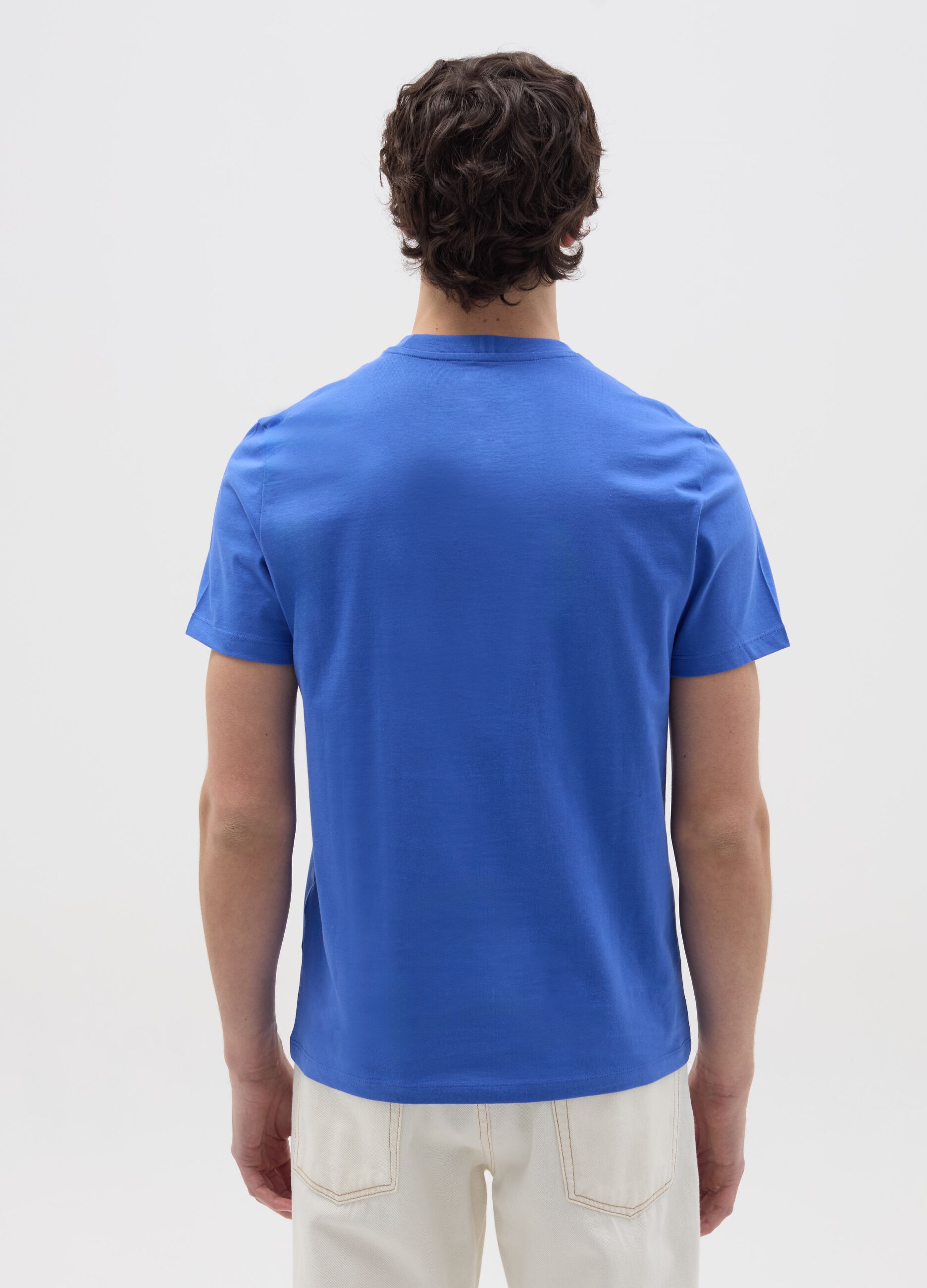 Organic cotton T-shirt with round neck