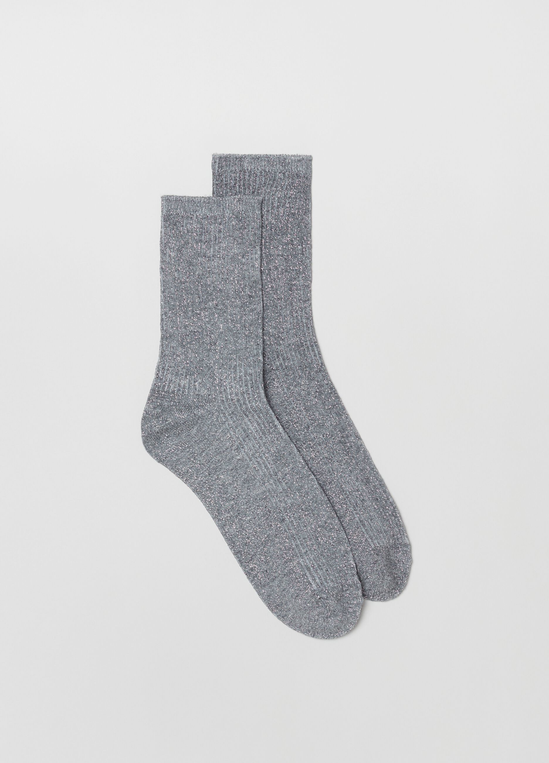 Bipack calze stretch con lurex