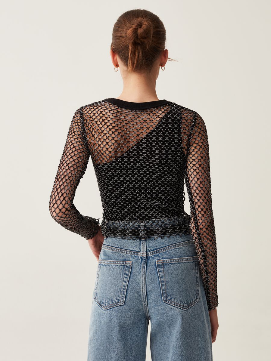 T-shirt a rete in lurex_2