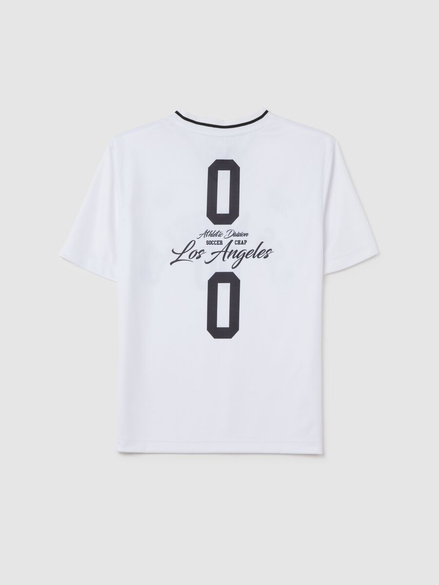 White T-shirt with Los Angeles print_4