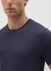 Men's blue pure cotton T-shirt_3