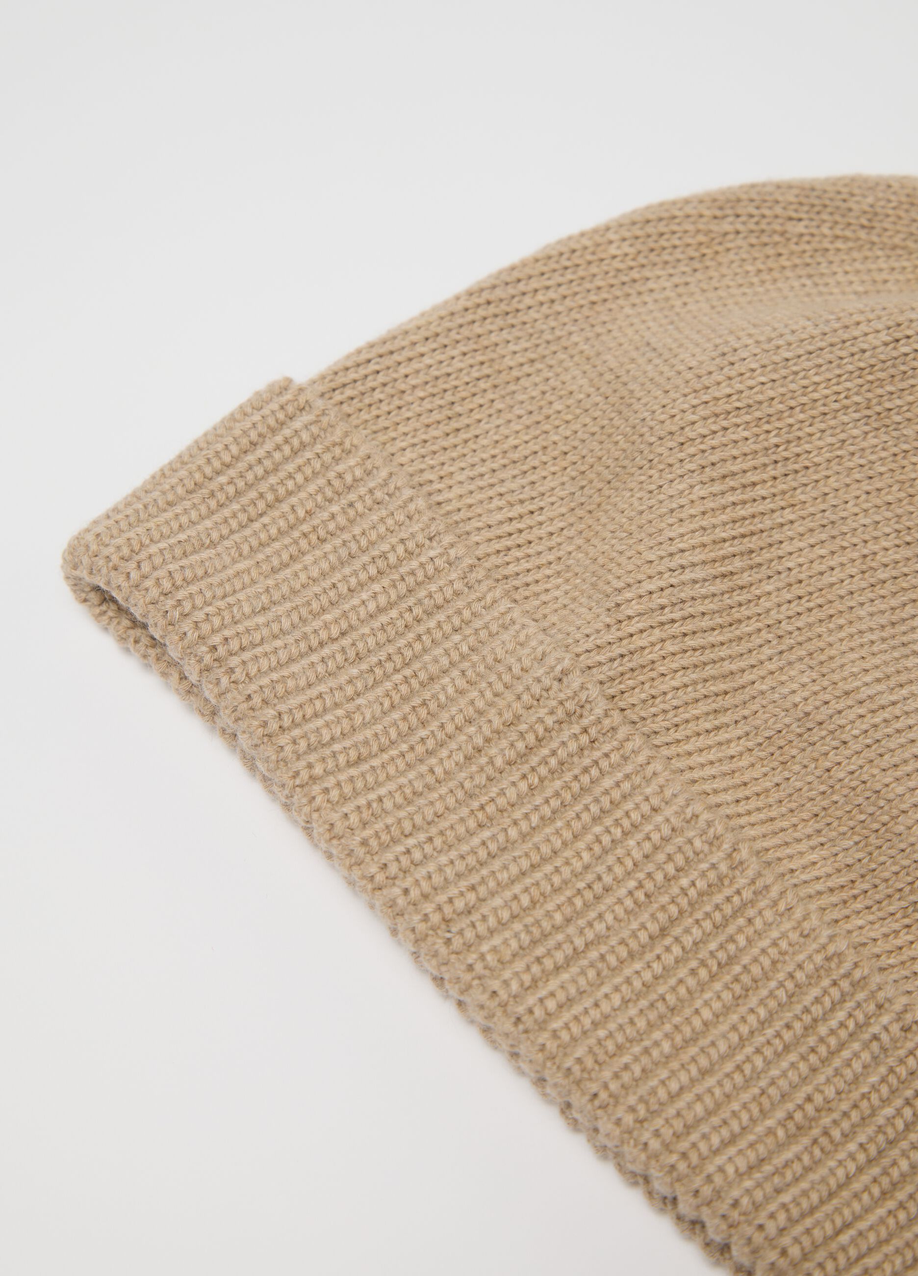 Cappello beanie da uomo in puro cotone beige QUID