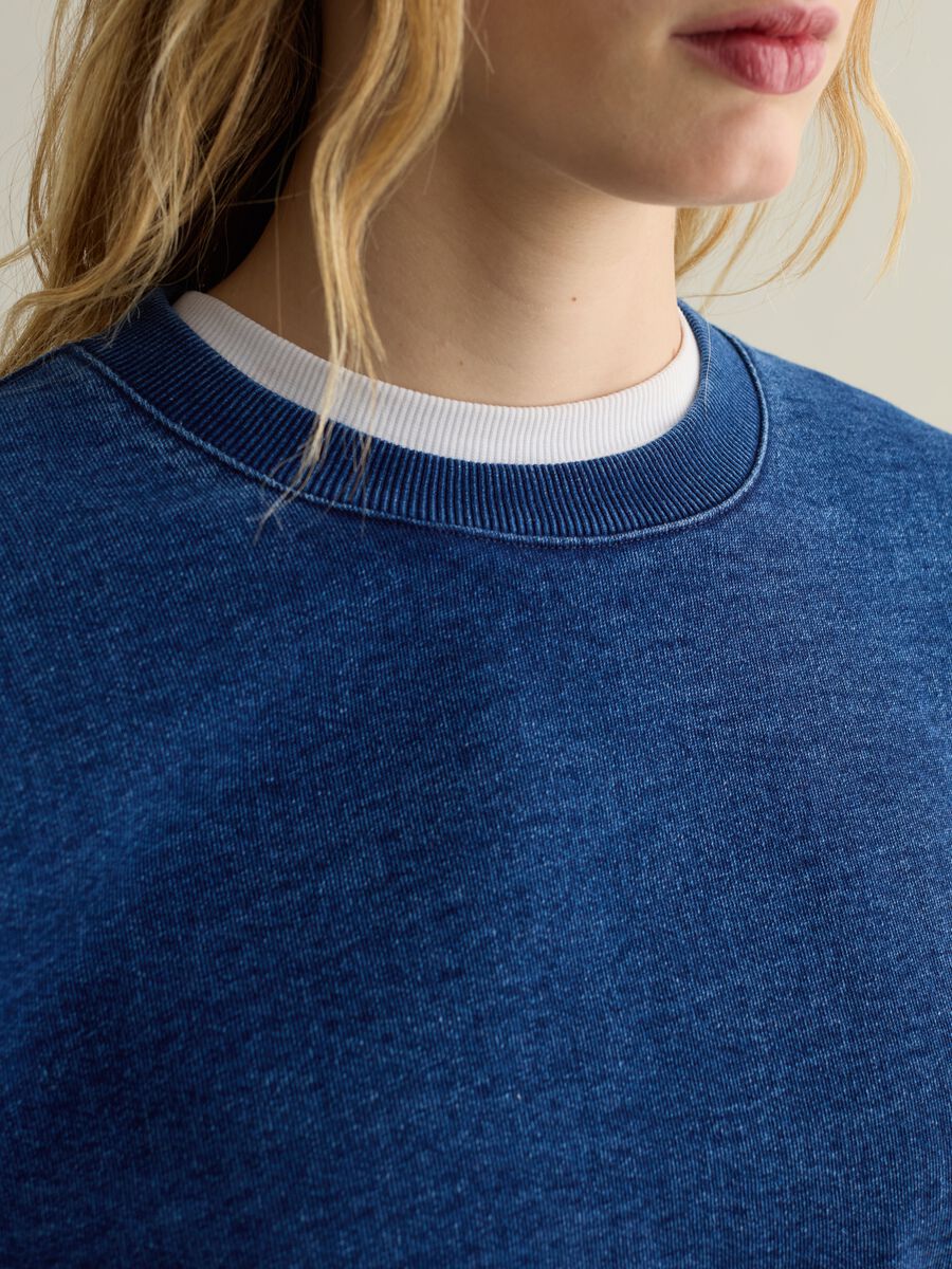 Oversized sweatshirt in denim_3