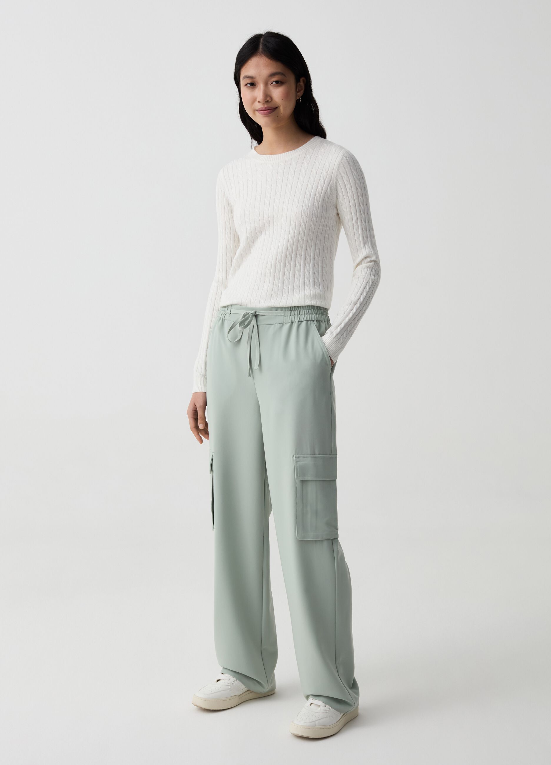 Ovs Joggers cargo in viscosa sostenibile