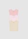 Multicoloured newborn cotton baby bodysuits in tripack_2