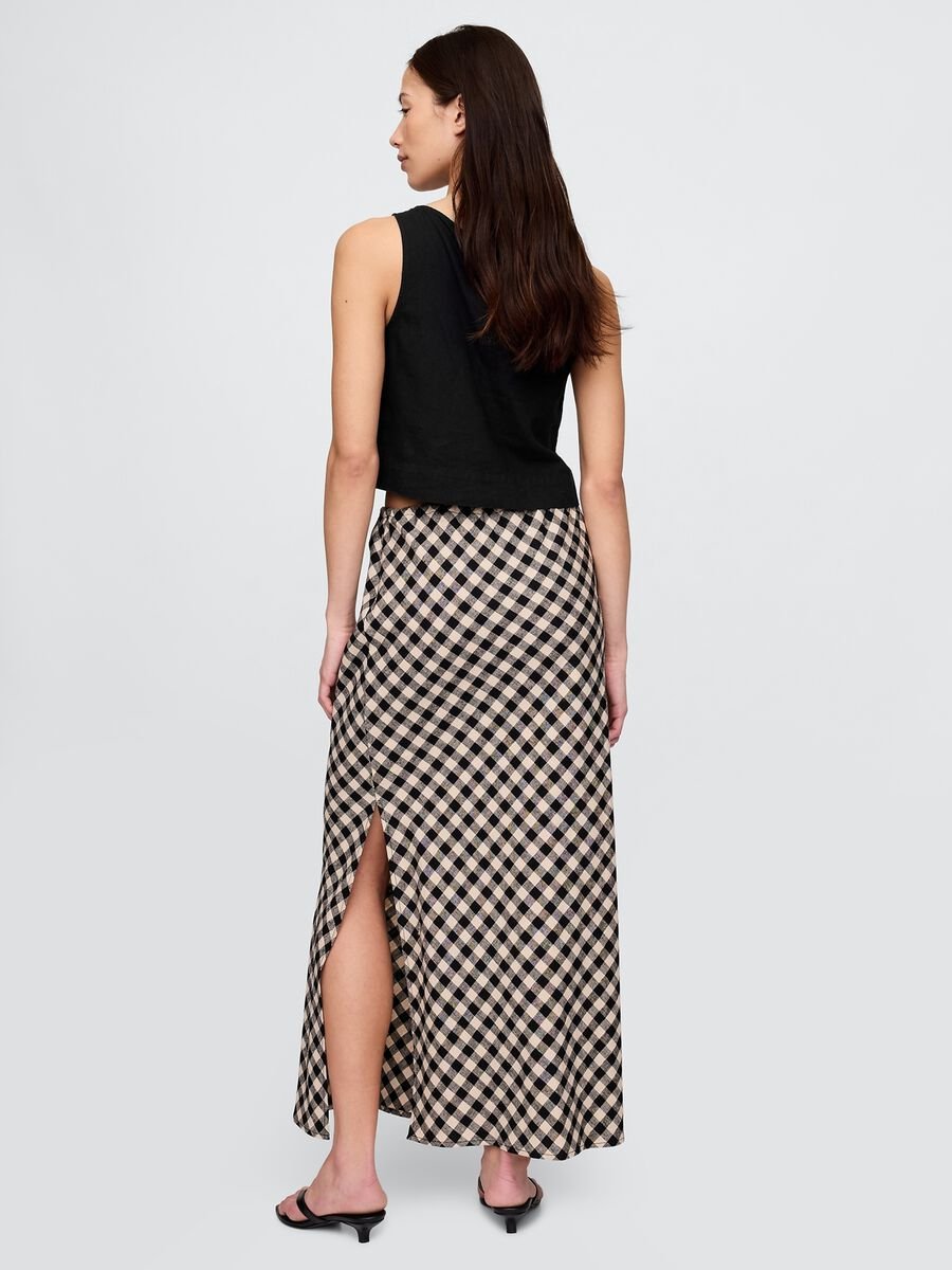 Gap Long Plaid Skirt_1