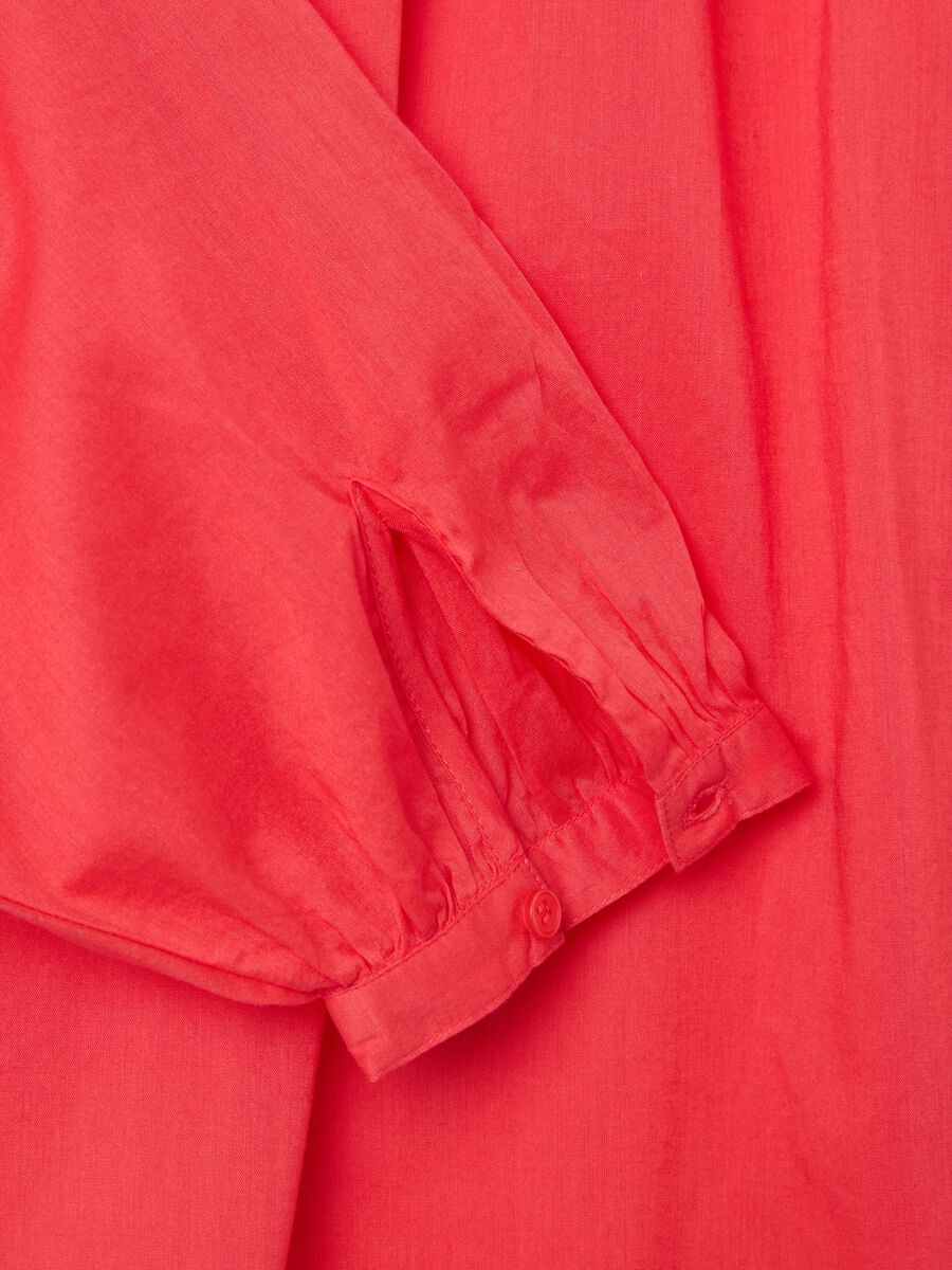 Women’s shirt in red 100% cotton with regular fit_5