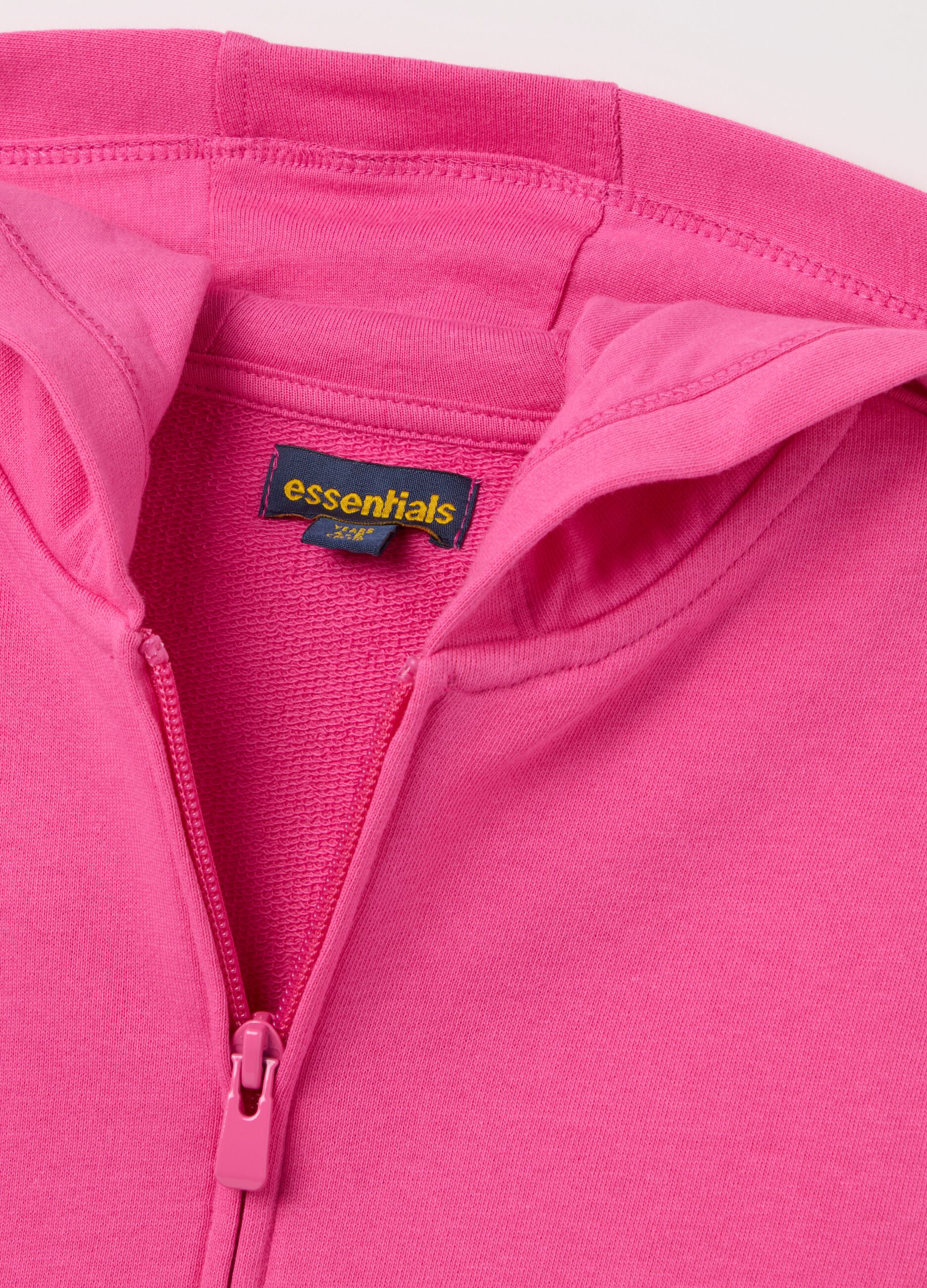 Full-zip sweatshirt in French terry with hood