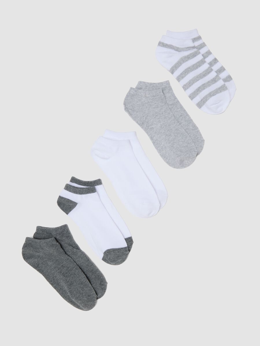 5-pack organic cotton grey and white ankle socks_0