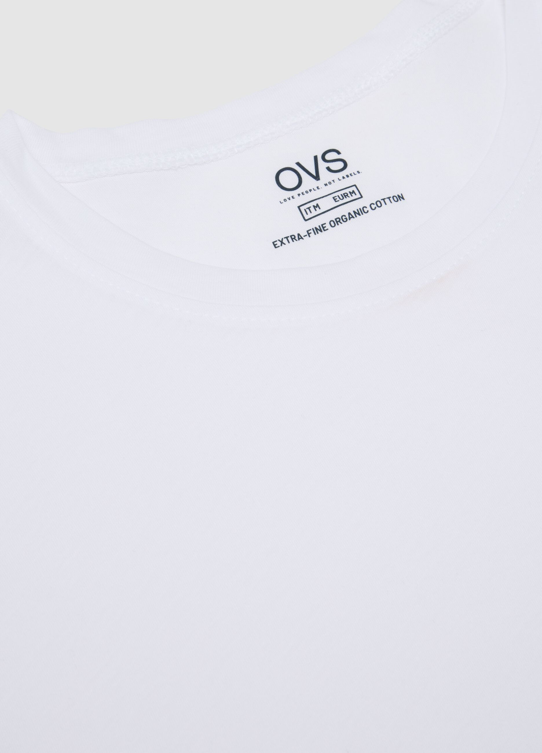 Men's pure cotton white regular fit T-shirt