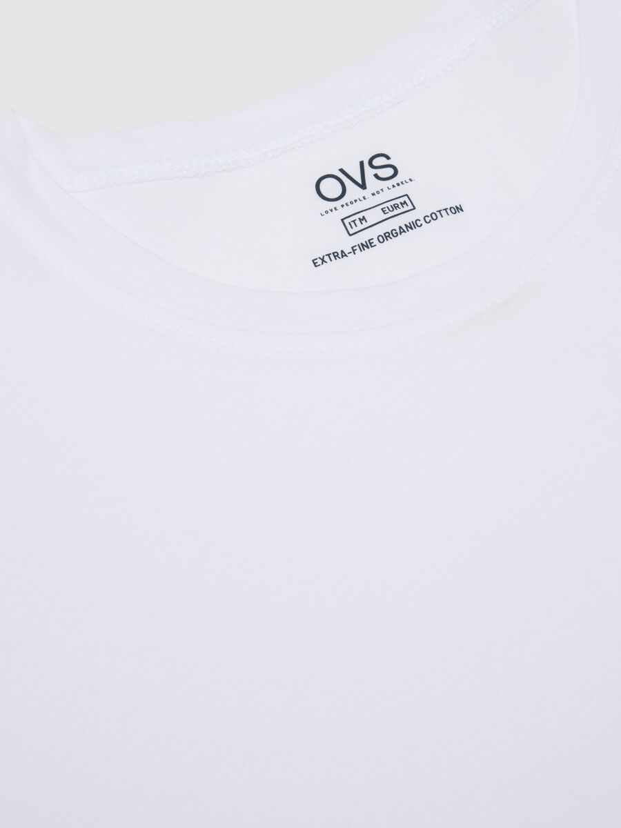 Men's pure cotton white regular fit T-shirt_5